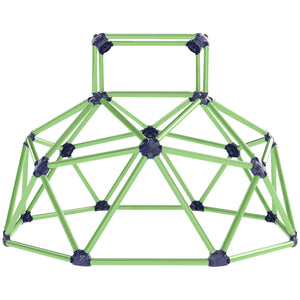 Qaba Climbing Dome, 6FT Geometric Dome Climber, Indoor Outdoor Jungle Gym Playground for Kids 3-8 Boys Girls, Green