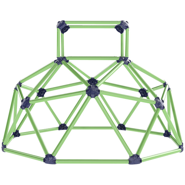 Qaba Climbing Dome, 6FT Geometric Dome Climber, Indoor Outdoor Jungle Gym Playground for Kids 3-8 Boys Girls, Green