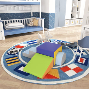 4-piece foam play set for toddlers and children, dark color