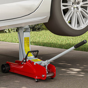 7.9 to 38.1 cm Low Profile Hydraulic Jack, 2.5 Ton (5,000 lb) Capacity, Red