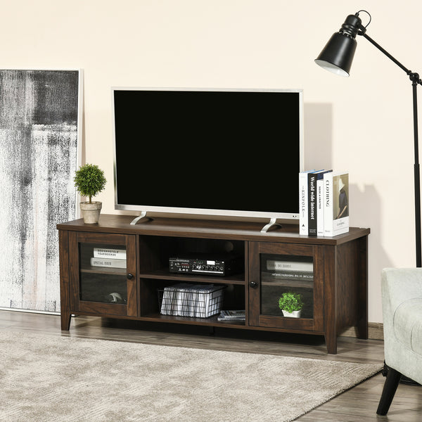 Fireplace TV stand for TVs up to 60 inches, coffee