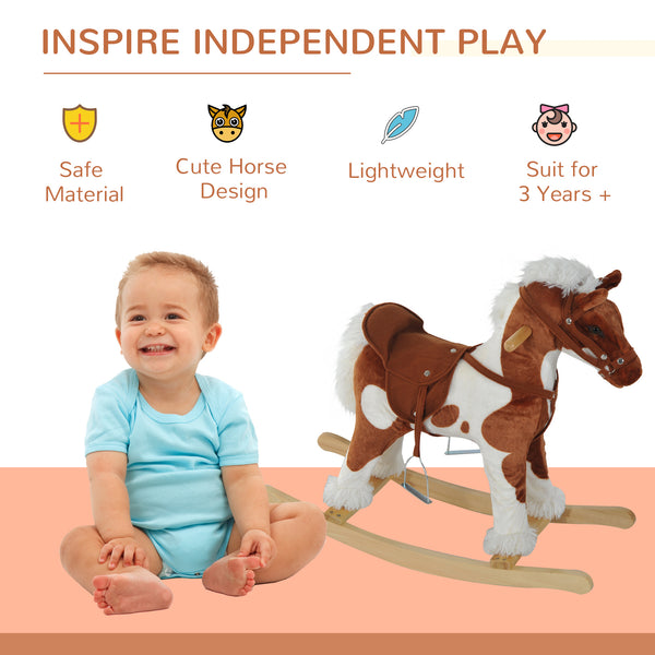 Rocking horse with nursery rhyme, music and light