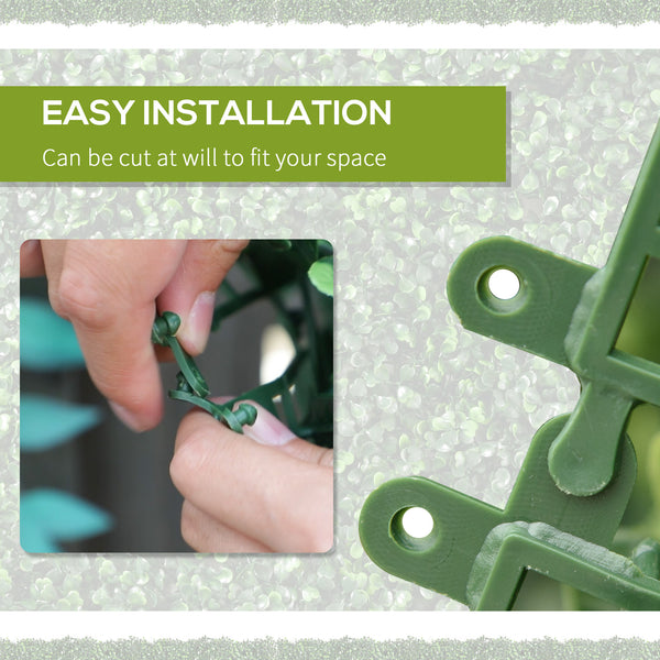 Artificial green wall with drainage for the home and garden