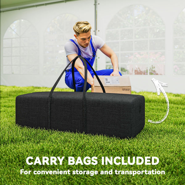 20' x 30' Heavy Duty Party Tent with Removable Window Sidewalls and Carry Bags