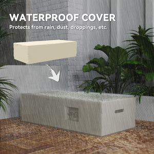 42" 50,000 BTU Propane Gas Fire Pit Table with Pop-Up Propane Tank Holder and Waterproof Cover