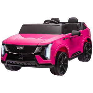 Cadillac Escalade 2-seater 12V with remote control, spring suspension, pink