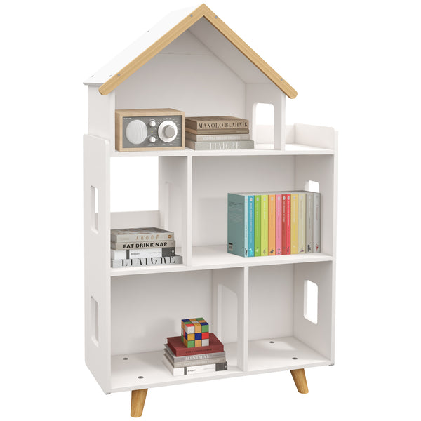 3-Tier Dollhouse Bookcase, White