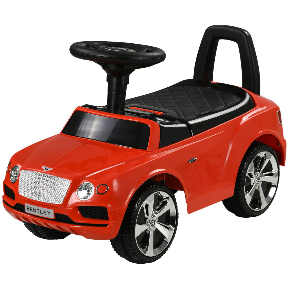 Bentley Bentayga Toddler Car with Horn and Music, Under Seat Storage, Red