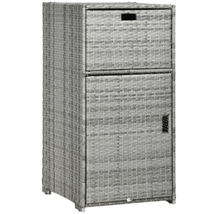 Patio storage cabinet, mixed gray