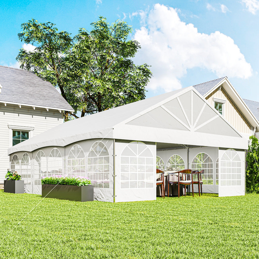 20' x 30' Heavy Duty Party Tent with Removable Window Sidewalls and Carry Bags