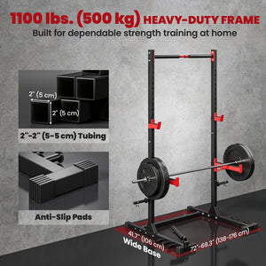 Adjustable reinforced weight rack, 1,100 lbs