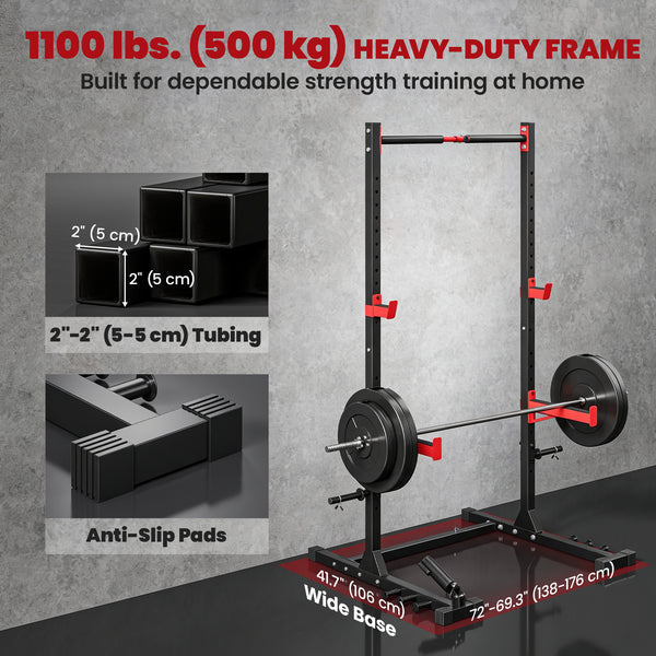 Adjustable reinforced weight rack, 1,100 lbs