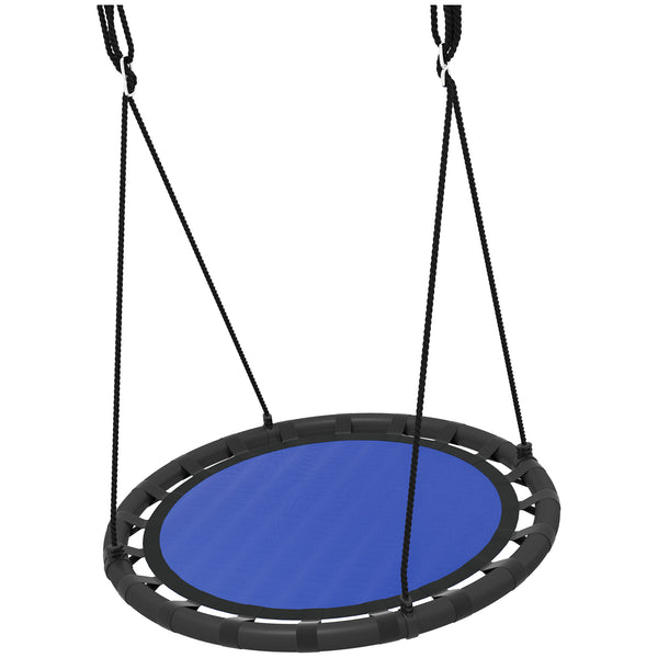 Kids Swing with Adjustable Hanging Ropes, Navy Blue