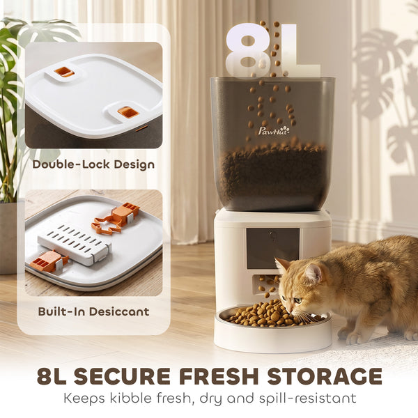 8 L Wi-Fi automatic feeder with voice message