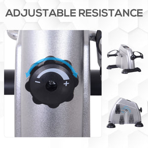 Mini Portable Foot Pedal with LCD Display, Silver