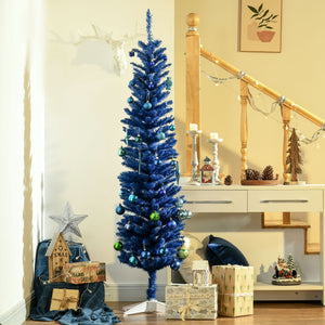 6ft Dark Blue Artificial Christmas Tree