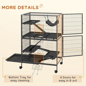 5-tier rolling cage, gray