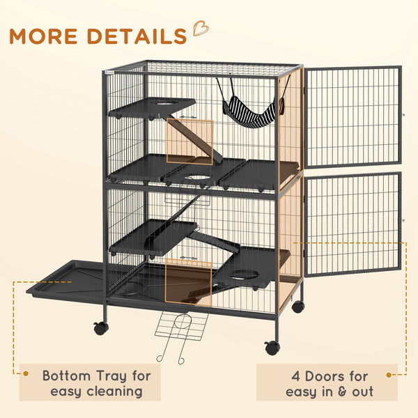 5-tier rolling cage, gray
