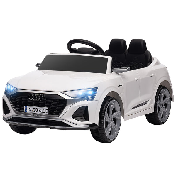 Licensed Audi Q8 Etron Sportback 12V with remote control, white