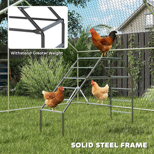 Chicken Coop Perches with Swing, Chicken Run Accessories Toy for Healthy & Happy, for Backyard Farm
