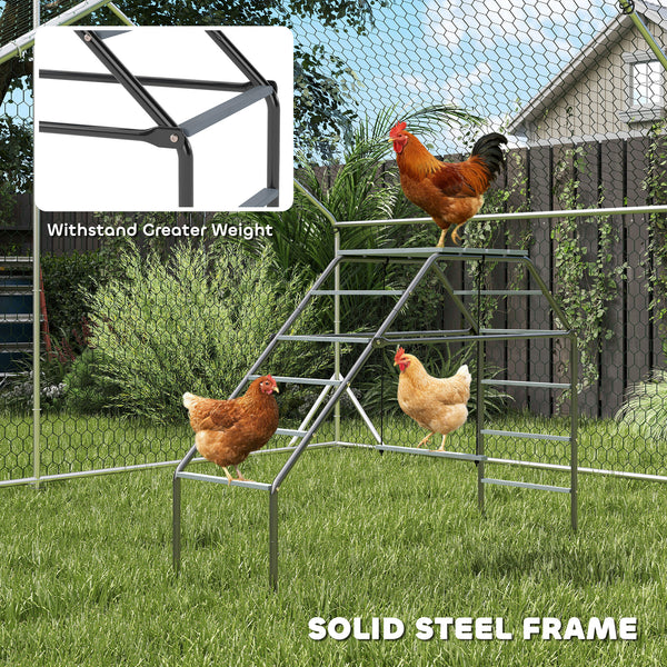 Chicken Coop Perches with Swing, Chicken Run Accessories Toy for Healthy & Happy, for Backyard Farm