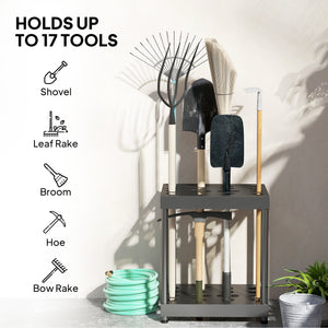 Garden tool storage rack