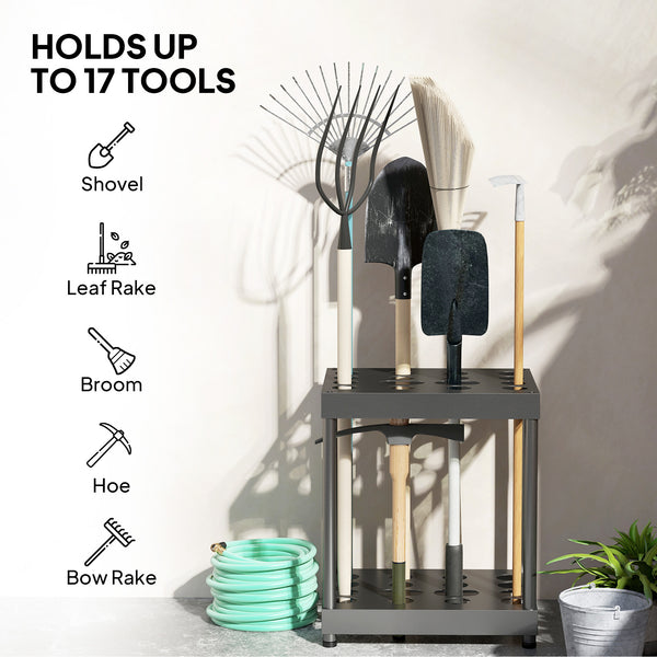 Garden tool storage rack
