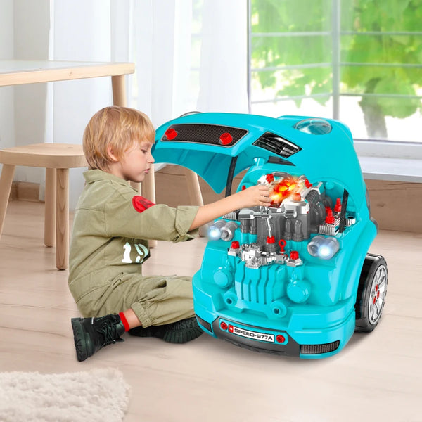 Car Maintenance Playset, Blue