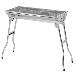 Stainless steel charcoal barbecue
