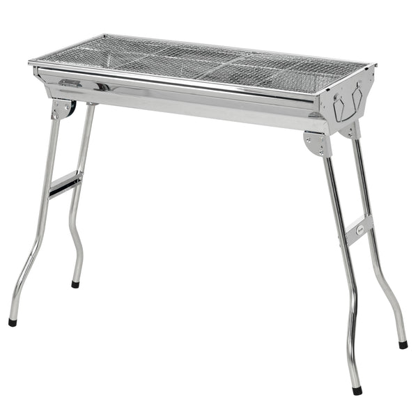 Stainless steel charcoal barbecue