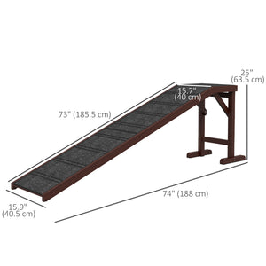 Pet ramp, brown