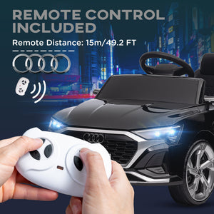 Audi Q8 Etron Sportback 12V with remote control, black