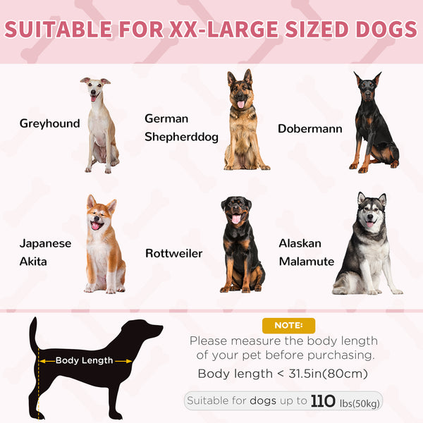 Elevated dog bed, red