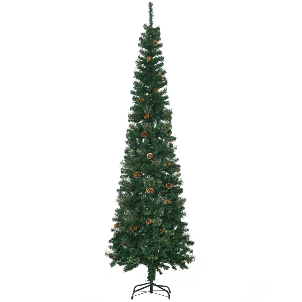 7.5ft Artificial Christmas Tree with Pine Cones