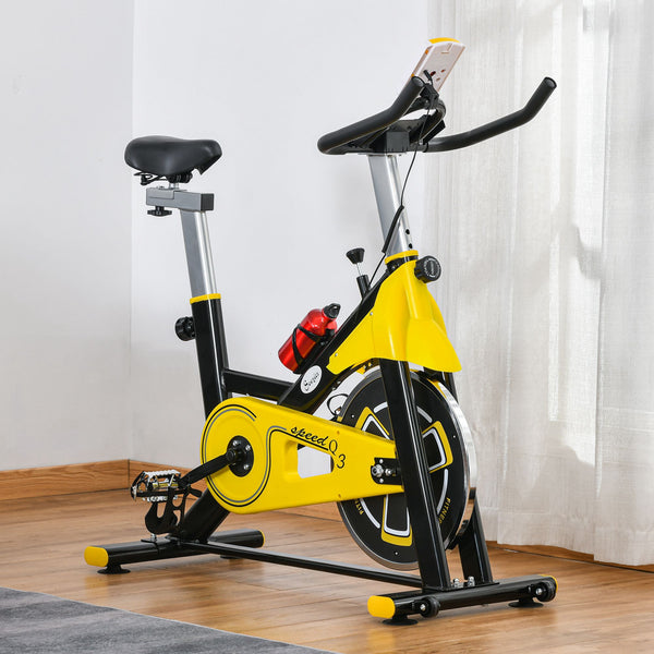 Stationary exercise bike, adjustable resistance with LCD display