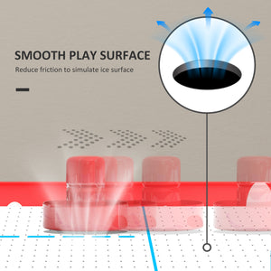Foldable air hockey table, white
