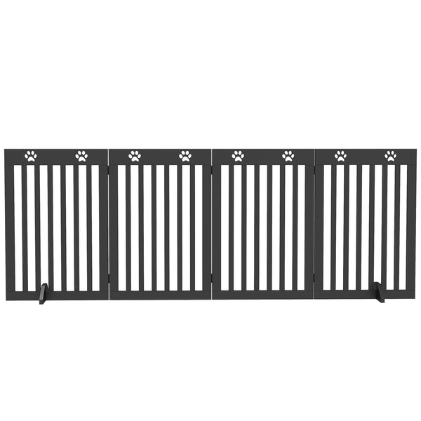 Extra-wide barrier with support feet, black
