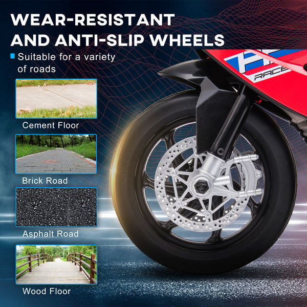 6V 3-wheel electric motorcycle, red