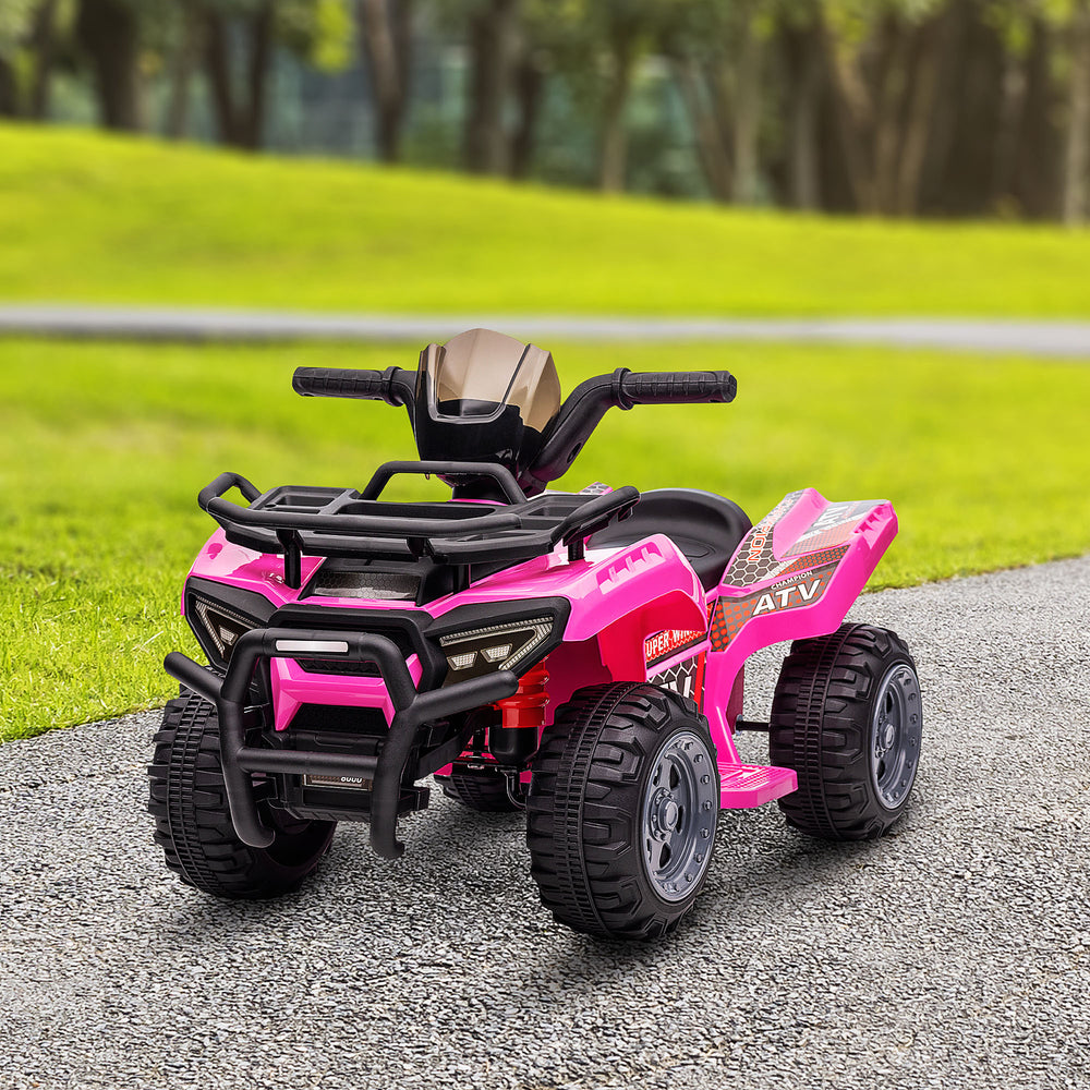 6V off-road quad, pink