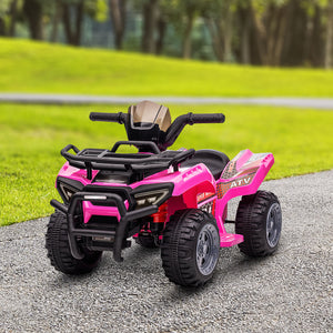 6V off-road quad, pink