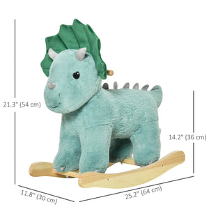 Rocking Triceratops with Realistic Sounds, Green