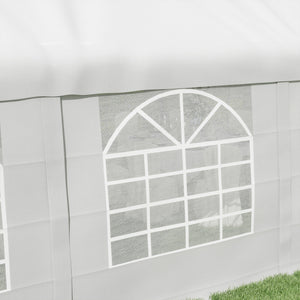 8.9 x 5 m Outdoor Party Tent with Removable Walls White