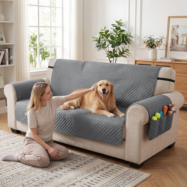 Waterproof 3-seater sofa cover for dogs, cats, and other pets