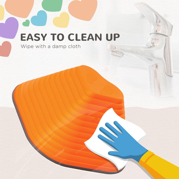 Set of 9 non-slip stacking stones for children, heart-shaped