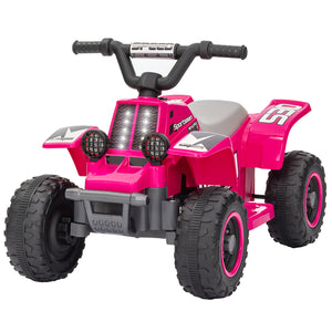 6V electric quad for children, pink
