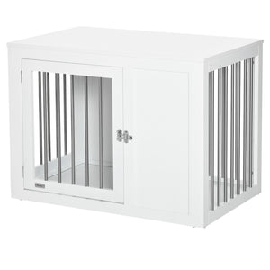 Cage with two lockable doors, white