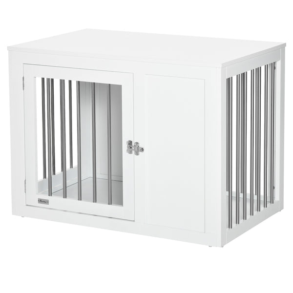 Cage with two lockable doors, white
