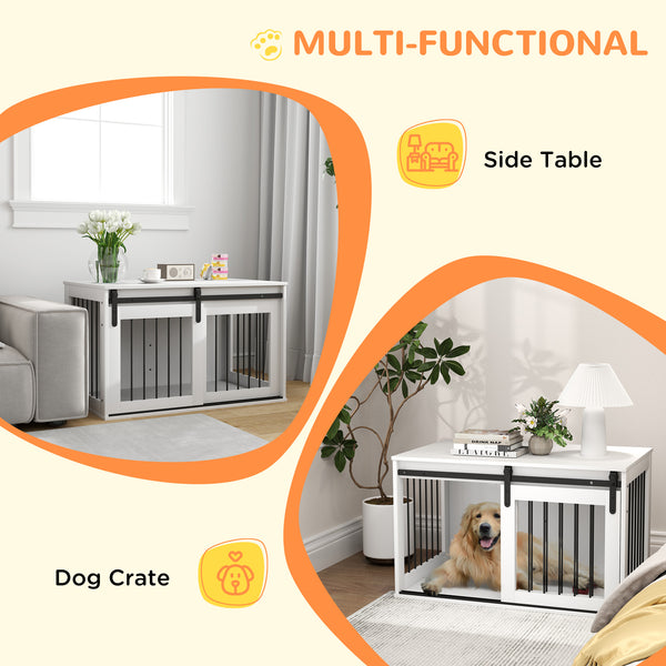 39-inch white cage cabinet
