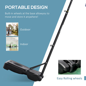 Adjustable height basketball hoop