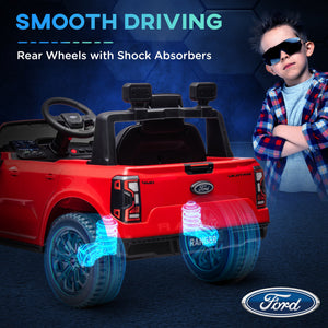 Ford Ranger 12V with rear storage, remote control, red